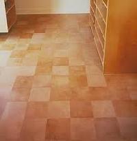 leather floor tile