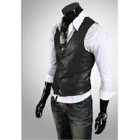 leather waist coats