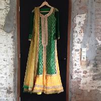 Long jacket with Anarkali suit