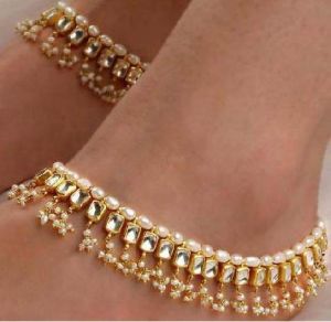 Kundan Anklets