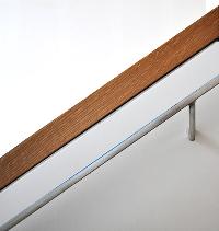 wooden steel railings