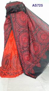 725 kantha stitch saree