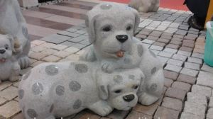 Granite Dog Sculpture