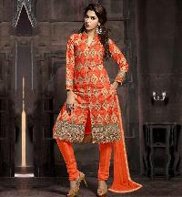 Orange Nazneen Churidar Suits