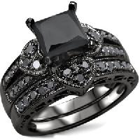 Black Dimaond 4.00 Caret Diamond Ring