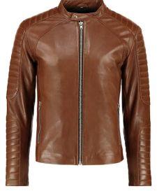 Tan Trendy Leather Jacket