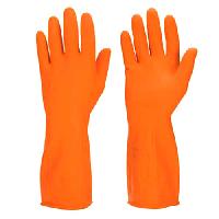 Industrial Orange Rubber Hand Glove