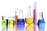 glassware and chemicals