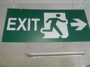 exit sign boards