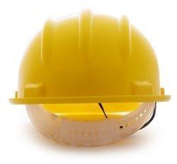 Safety Helmet Yellow Slide-Strap Adjustment