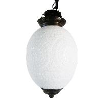 White Mosaic Ceiling Lamp