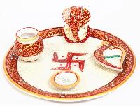 Marble Pooja Plates