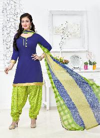 Ladies Flavour Presents Blue Patiala Salwar Suit