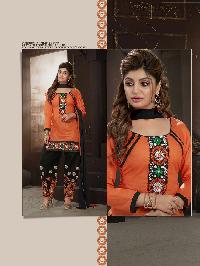 Ladies Flavour Presents Orange Salwar Suit