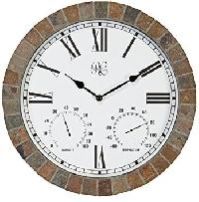 Metal Tile With Clock