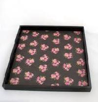 Floral Square Tray
