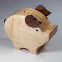 Wooden Piggy Bank