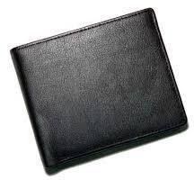 Black leather wallet