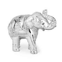Silver Elephant Statue