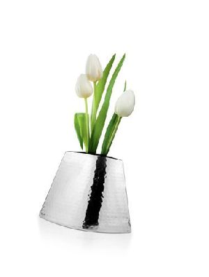 Hammered Stainless Steel Flower Vases