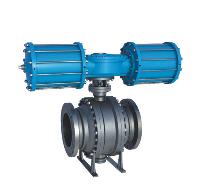 High Pressure Ball Valve With Pneumatic Rotary Actuator