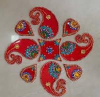 Acrylic Rangoli Design