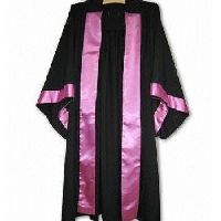 Pink Stripe Graduation Gown