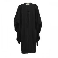 Plain Black Graduation Gown