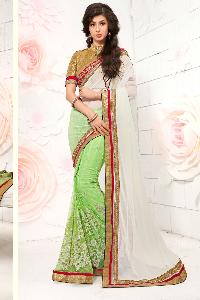 Exquisite Light green colorParty wear saree