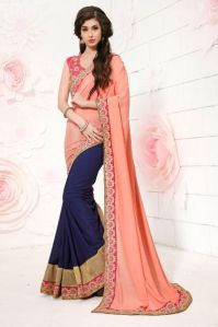 Exquisites Blue color Party wear saree