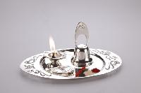 silver plated pooja thali