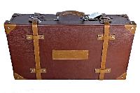 leather suitcase