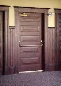 wood fire doors