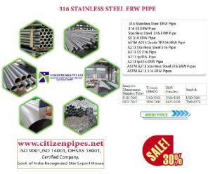 316 stainless steel ERW pipe