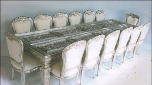 Silver Coated Dining Table Set