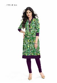 K-39 Panchhi Green Kurti