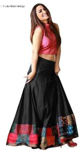 L-13 Udan Black Lehenga