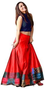 L-17 Udan Red Lehenga