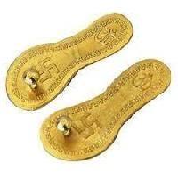 gold plated charan paduka