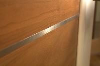 wood & metal inlay doors