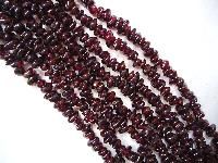 red garnet beads