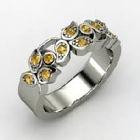 sterling silver gemstone ring
