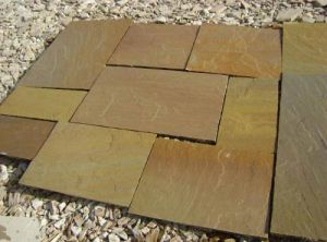 Desert Yellow Sandstone Pavings