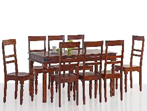 Sheesham Wood Eight Seater Dining Table Set (RHP-DINING-012)