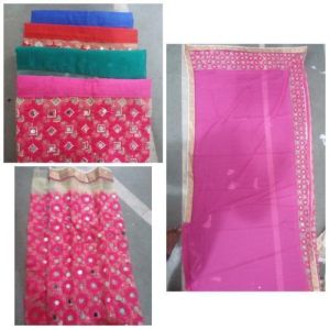 mirror work sarees