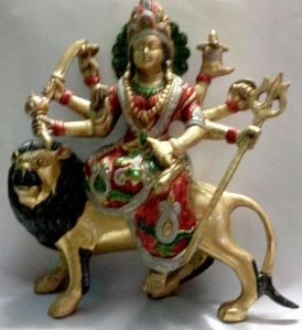 Durga Mata Brass Statue