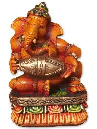 Mridangam Ganesha statue