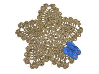 Flower & Star Shaped Jute Rug