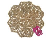 Snowflake Shaped Jute Rug