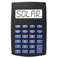 solar powered calculator